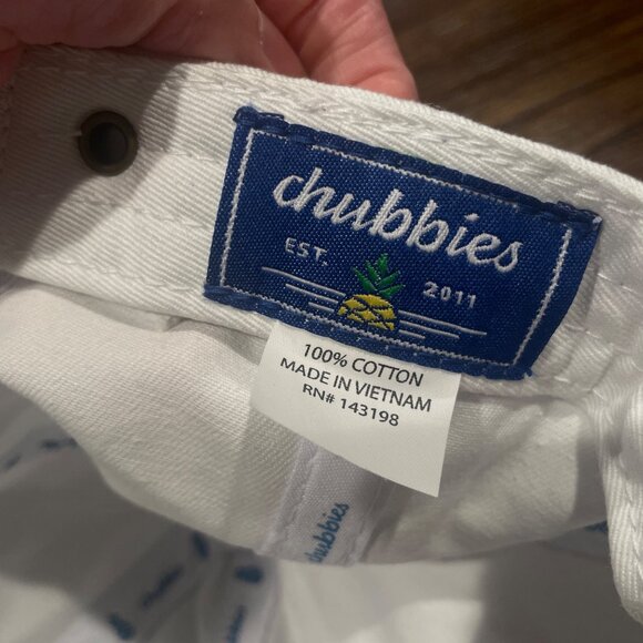 Chubbies The Weekend Has Arrived Dad Hat White Men's One Size Adjustable Cotton - Picture 11 of 11
